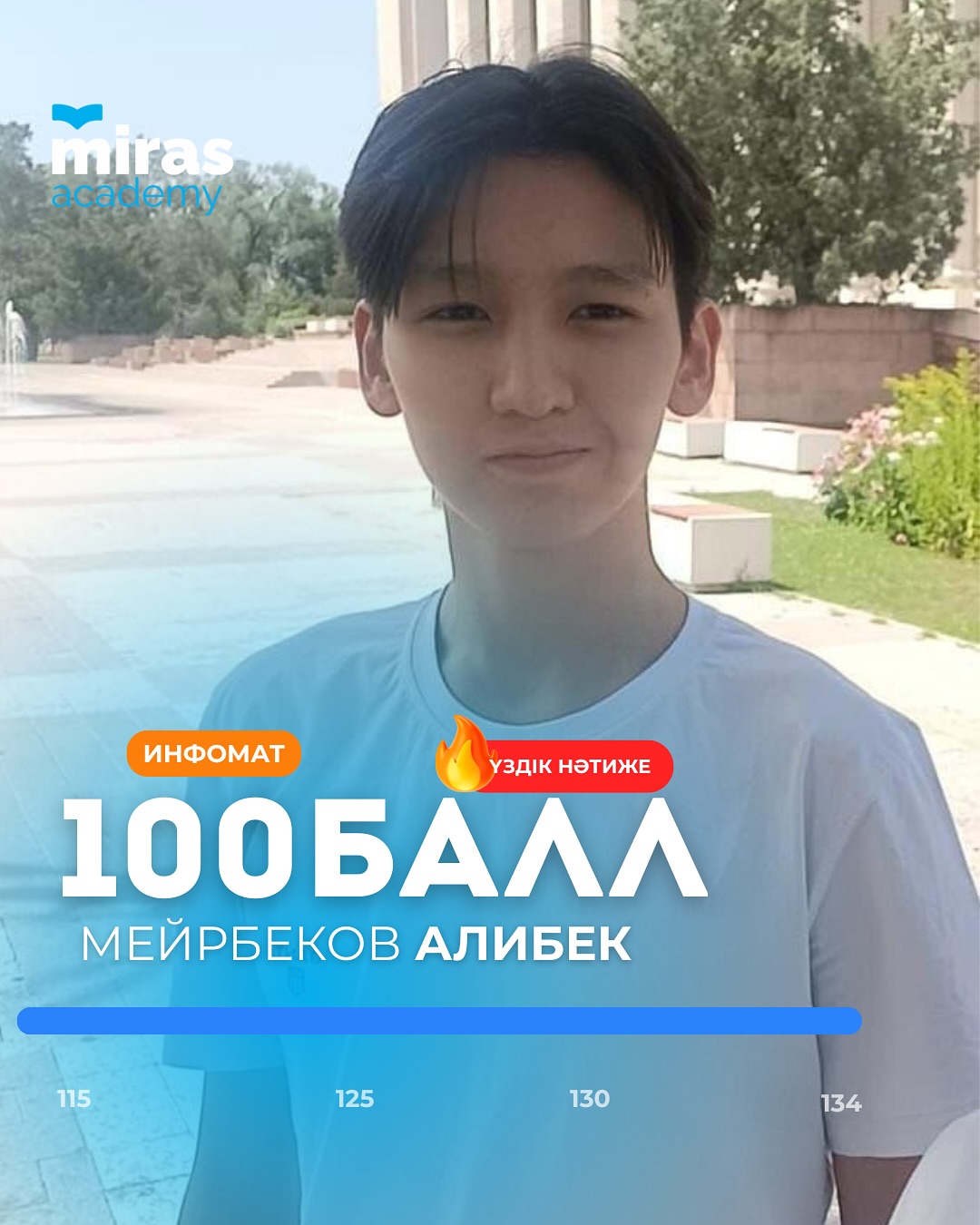 Алибек — ҰБТ: 100 балл