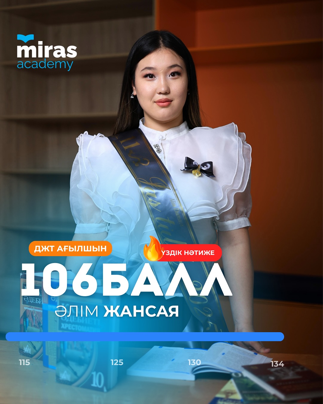 Жансая — ҰБТ: 106 балл